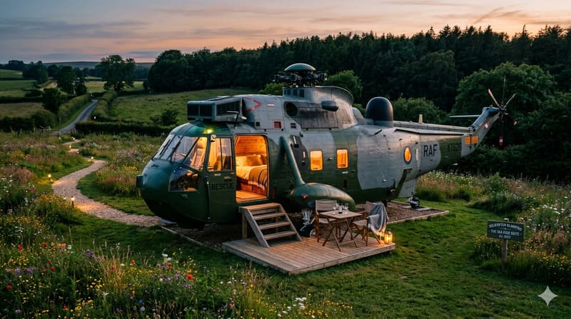 Helicopter Glamping