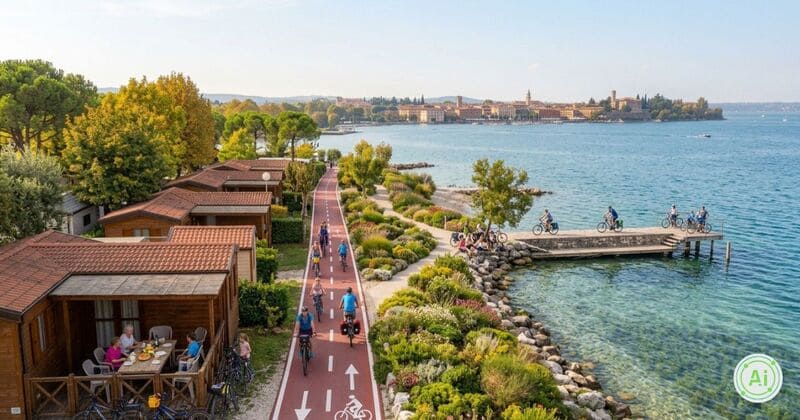 cicloturismo in campeggio