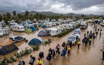 evacuazione campeggi a Valencia