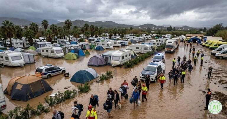 evacuazione campeggi a Valencia